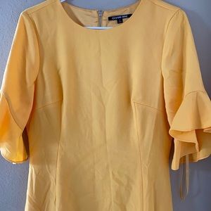 bright yellow gianni bini dress